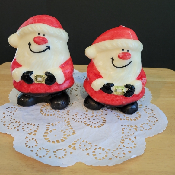 Vintage Nostalgic Santa Candles - Picture 1 of 7